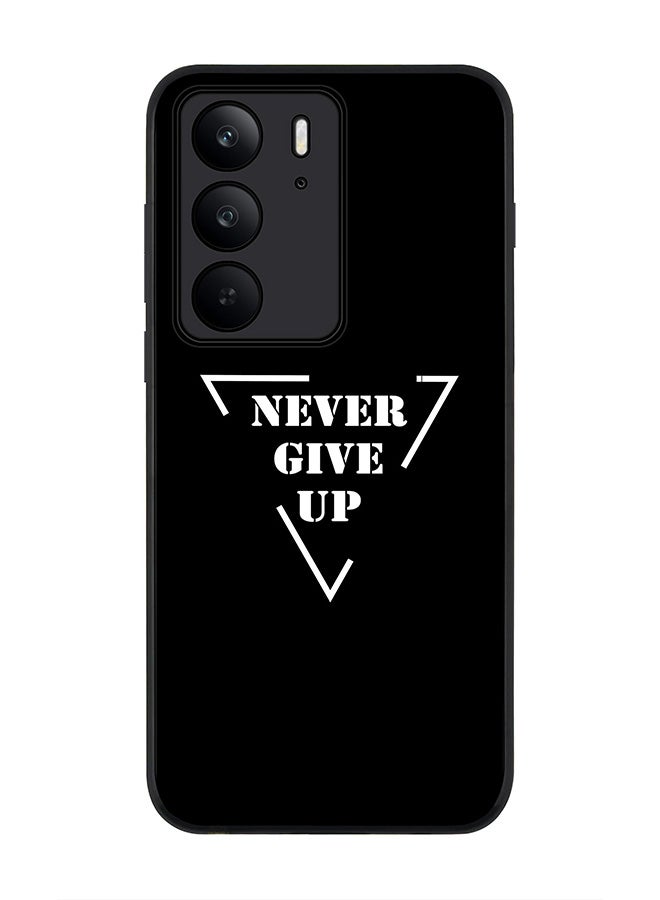 For Realme C75x / C75 4G Case,Slim fit Camera Protection, Shockproof Thin Phone cover  - Never give up
